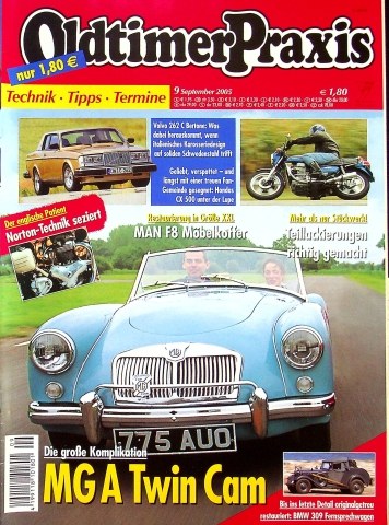Deckblatt Oldtimer Praxis (09/2005)